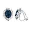 Yoursfs Sapphire Clip on Earrings for Children Tiny Size no