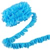 CABODYALS 10M 1.625 Inch Blue Pleated Organza Trim Ruffled Thin