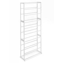 Whitmor 10 Tier Shoe Tower - 30 Pair - Closet Organizer, White