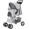 Wedyvko 4 Wheels Pet Stroller for Medium Small Dogs Cats