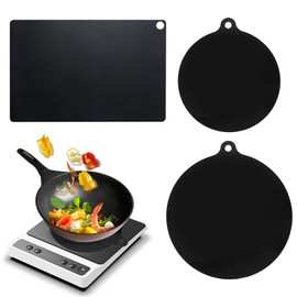 Induktionsschutzmatte Set, 3-teilig, Herdabdeckung Induktionsfeld in 3 Größen, PHMING Induktionskochfeld Abdeckung, Ideal zum Schutz von Töpfen, Pfannen & Kochflächen