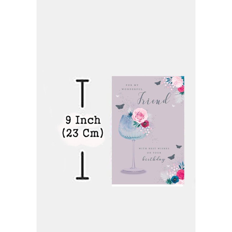 For My Wonderful Friend Birthday Card - Size 6" X