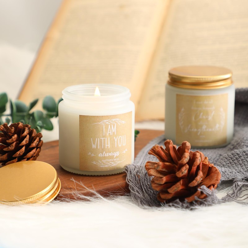 10 Jars Christian Religious Scented Candle Gift Set 3.5oz Mom