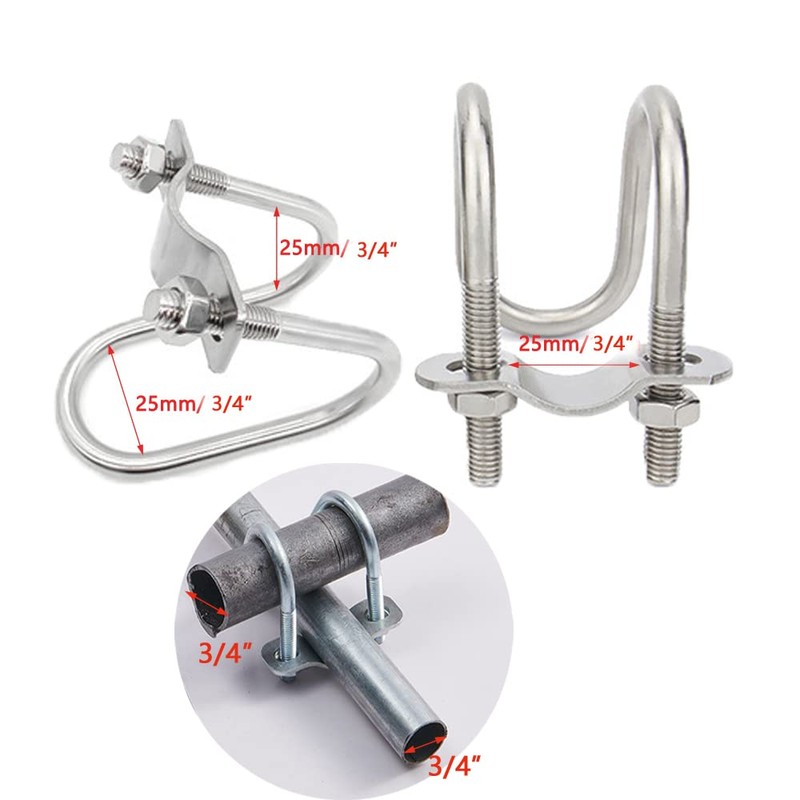 UtySty 4 Pack Cross Pipe Clamp for OD 3/4'' EMT