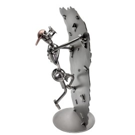 STEEMO Screw Man Bouldering Climbing Gift Metal Decoration 12 x 10 x 25 cm