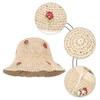 Meliyya Women's Straw Hat Foldable Adjustable Summer Straw Sun Hat