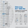 ROVOGO Shower Slide Bar 30-Inch with Height/Angle Adjustable Handheld Shower