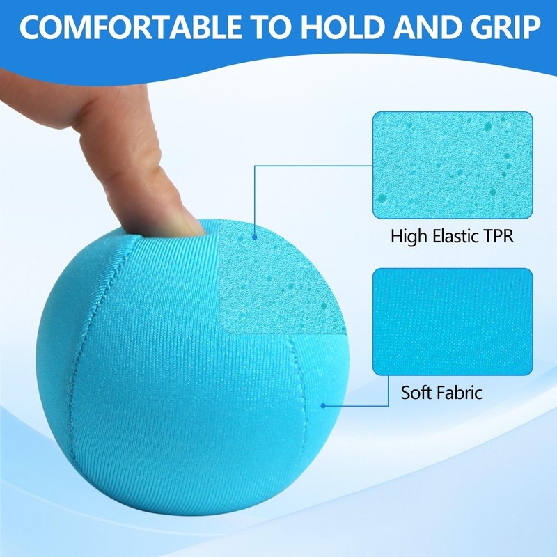 ZCOINS 4 Pcs Stress Balls for Adults, 6CM Grip Balls
