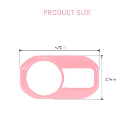 JeCar Pink Interior Headlight Switch Accent Cover Trim for Jeep Wrangler JL JLU 2018-2024 for Jeep Gladiator JT 2020-2024