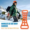 NOENNULL 2 Pieces Ski Boot Buckle Assist Tool Shoes Buckle