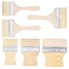 CHGCRAFT 6pcs 6 Styles Goat Hair Brush Flat Paddle Paint