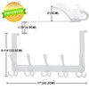 Dseap Over The Door Hook Hanger - 5 Tri Hooks,