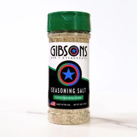 Gibsons Seasoning Salt 6 Ounce Gourmet Spice Blend for Meat Veggies and More