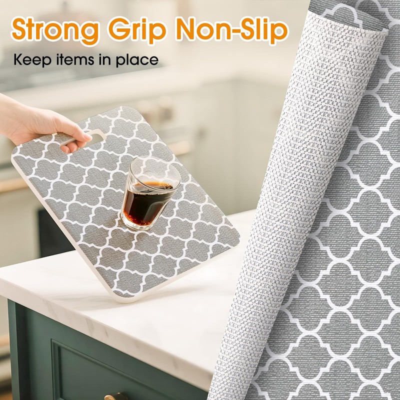 COAVAS Shelf Liner Drawer Liner Cabinet Liner Non-Slip, Textured Kitchen