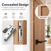 Automatic Hydraulic Door Closer, Adjustable Soft Close Buffer with Aluminum