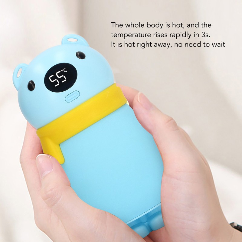 Hand Warmer USB Rechargeable Three Level Temperature Adjustment Digital Display