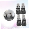 ORFOFE 4-Piece Pet Socks Set for Dogs Cats Non-Slip Cotton