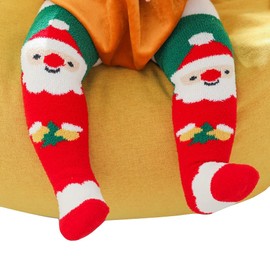 LOVENJOY Cuddly Socks Christmas Children Baby House Socks Christmas Socks Fluffy Winter Socks 1 Pair, multicoloured