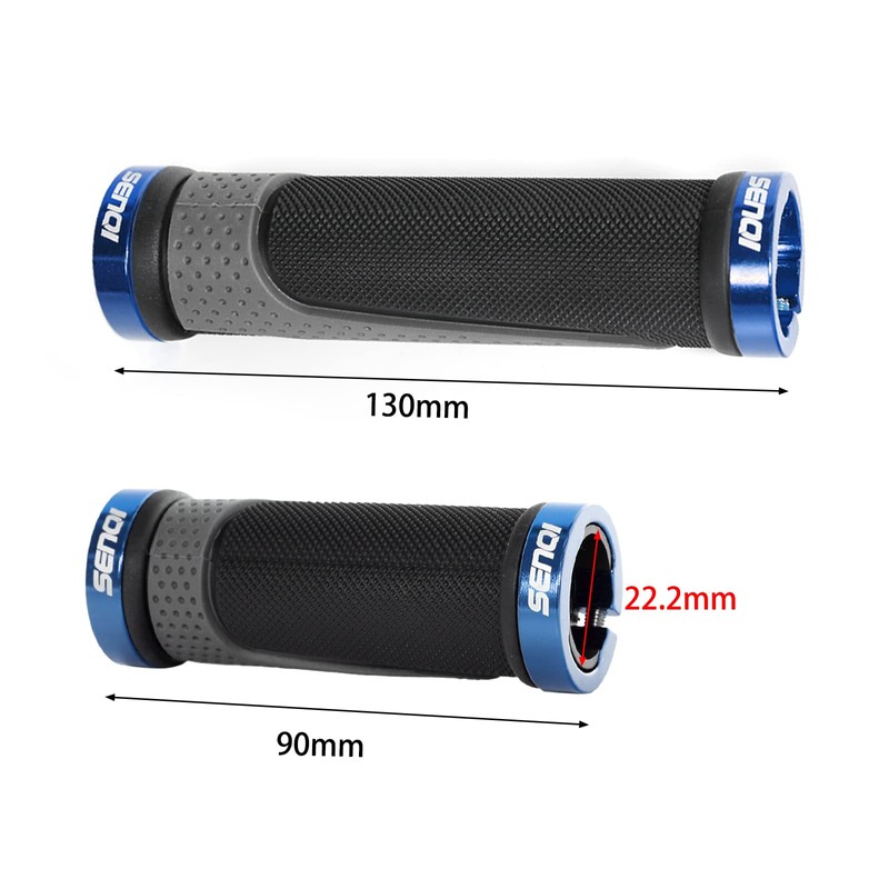SENQI Bike Grips Lightweight Bicycle Grips 130mm &130mm,130mm &90mm, 90mm