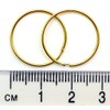 Arranview Jewellery 9ct Gold 18mm Plain Sleeper Hoops (1 Pair)