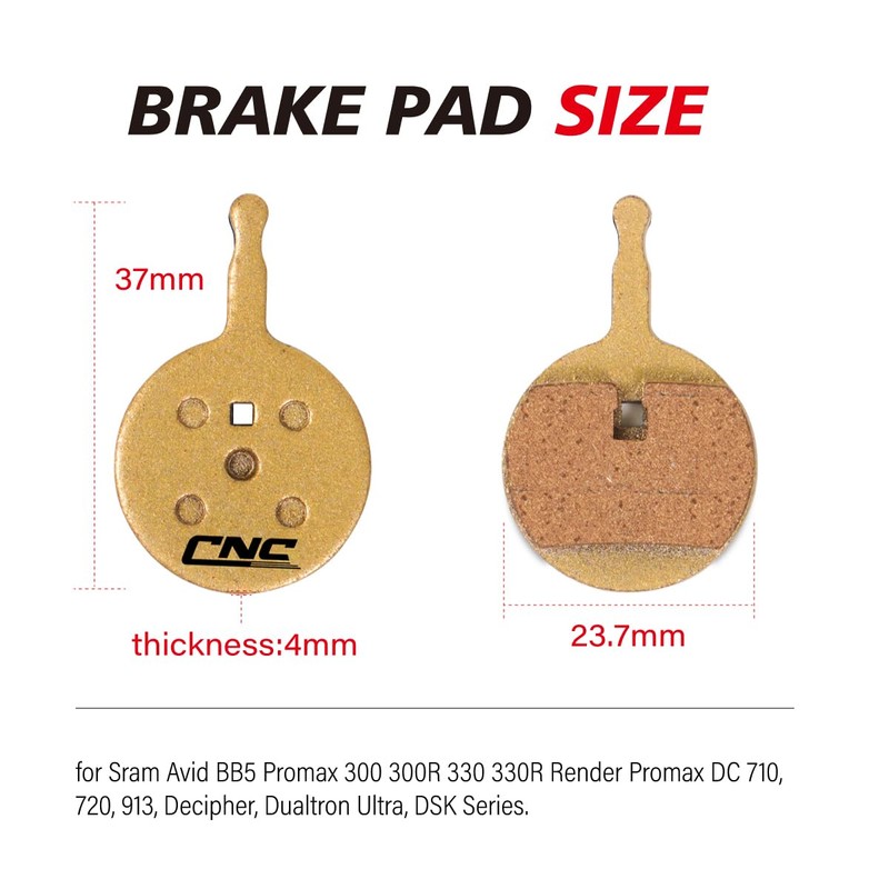 CNCLOL Bike Disc Brake Pads for Avid BB5 Promax 300