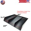 SDeelCase 22" x 21" ABS Universal Rear Bumper 4 Fins
