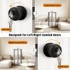 Probrico Keyed Entry Door Knob with Lock and Same Key,