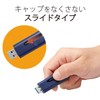 Elecom MF-SLU3128GBU 128GB USB Memory Stick with Strap Hole, Blue