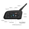 EJEAS V6 Motorcycle Helmet Bluetooth Intercom 2-Way 1200M Noise Cancel