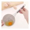 RIVERSOFY Batidor Globo Acero Pastel Reposteria Betun Cocina 23.5x5.5