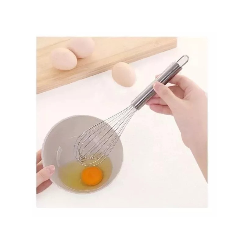 RIVERSOFY Batidor Globo Acero Pastel Reposteria Betun Cocina 23.5x5.5