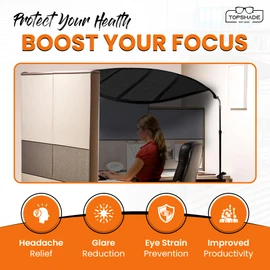 TopShade Office Cubicle and Desk Shade - The Original Cubicle and Desk Shade
