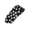 White and Black Polka Dot Tie Necktie Unisex