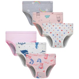 Sladatona Girls Potty Trainer Underwear Toddler Girls Briefs 6Years