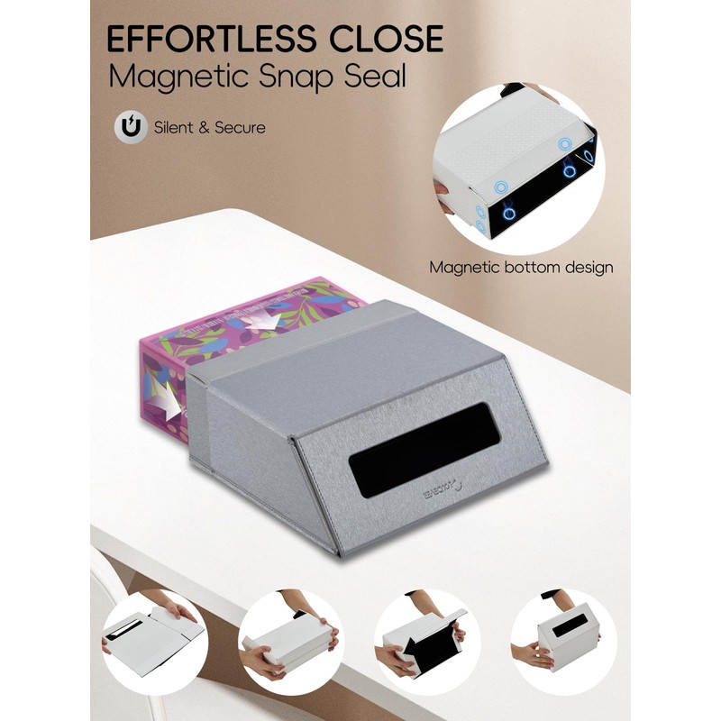 Cloudever Hand Towel Box Cover Holder, No Drill Installation &