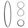 hoopomania Foldable Hula Hoop, HDPE 20 mm, Black, Diameter 95