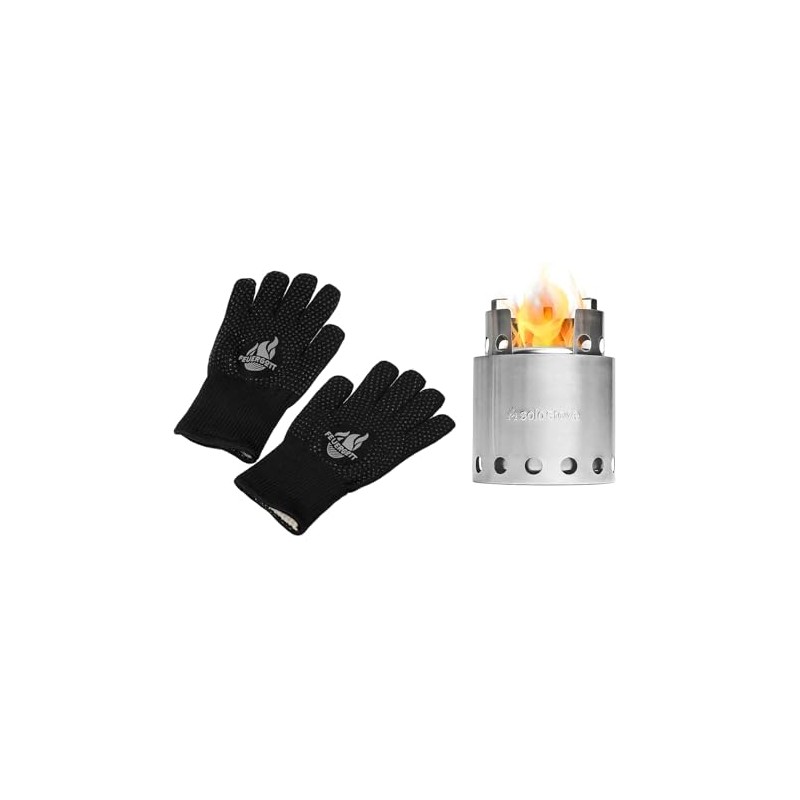 FEUERGOTT - Solo Stove Lite Set Camping Stove with Barbecue