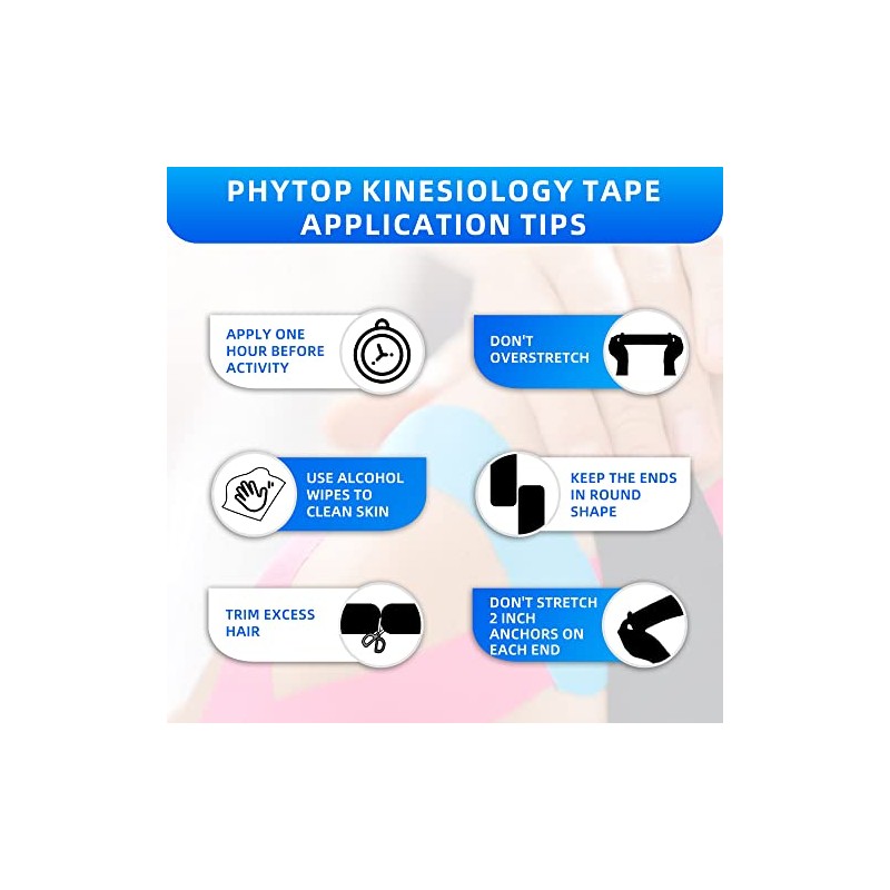 Kinesiology Tape Pre Cut - Beige Physio Tape Strips for