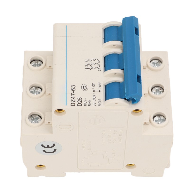 Miniature Circuit Breaker Flame Retardant Housing 3P Automatic Circuit Breaker