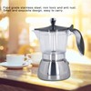 Stovetop Coffee Maker 6 Cup Moka Pot Clear ABS Top