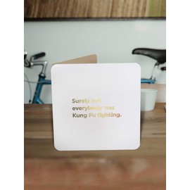 Brainbox Candy - Funny Birthday Cards Silly Humorous Happy Birthday - 'Kung Fu Fighting' - Perfect For Best Friends Mates Him Her Boyfriend Girlfriend Partner