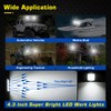 WFPOWER Boat Light 2 Pack, LED Marine Spotlights Waterproof, Deck