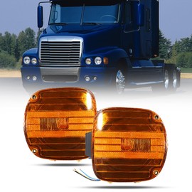 Easyinst Corner Signal Side Marker Light Compatible with Freightliner Century 2004-2015 Pair Set Corner Signal Side Marker Lamp DOT and SAE Approved