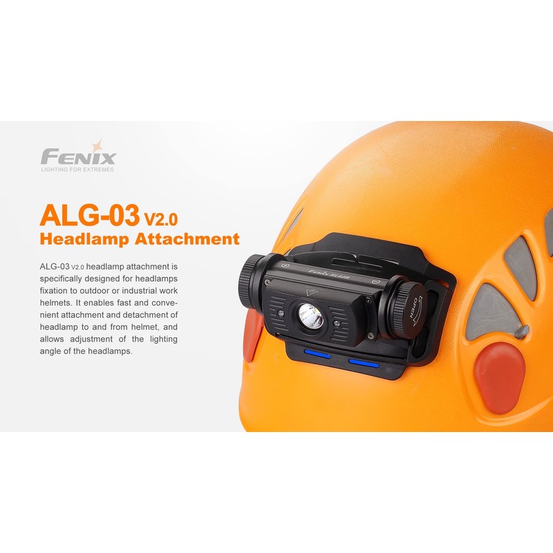 FENIX ALG-03 V2.0 Helmet Mount HL60R HM65R & HL55,Black