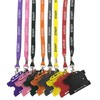 Customcard ltd® Blue Staff Lanyard Metal Clip with Blue ID