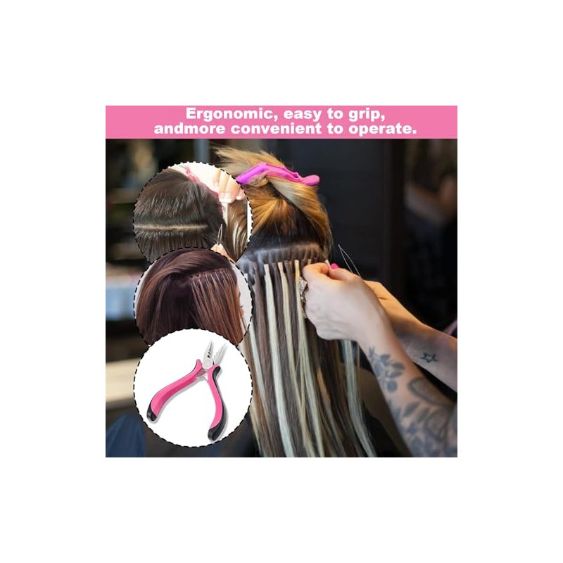 3Pcs Professional Nano Hair Extension Tools Kit – Includes 1