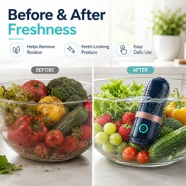 Portable Fruit and Vegetable Washer for Kitchen Use – Rechargeable Food Cleaning Device for Daily Prep