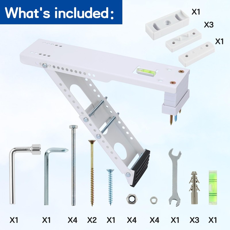 GNILLKO Window Air Conditioner Support Bracket, Support Up to 85