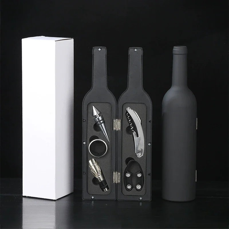 Wine Opener Gift Set for Entertaining – 5-Piece Stainless Steel