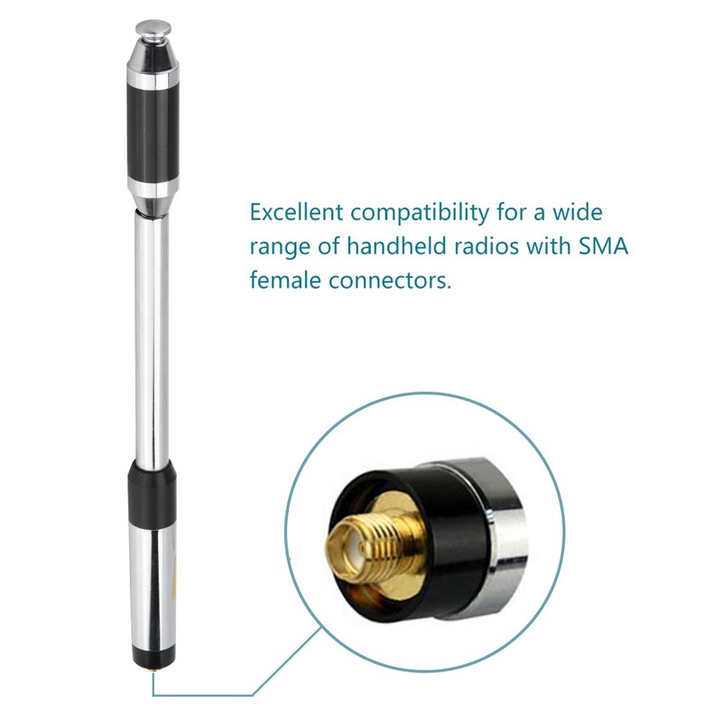 Retractable Telescopic Dual Band High Gain Antenna Rh 770 SMA